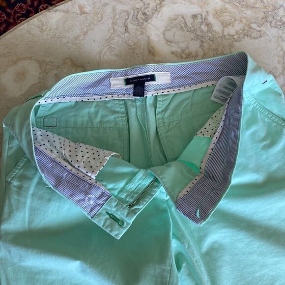 Tommy Hilfiger Classic Chinos 100% Cotton Mint Green - Picture 8 of 13